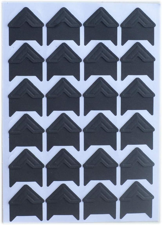 10 Sheet (240-pack) Photo Corners Self Adhesive PVC Paper Photo Foto Corner Stickers for Scrapbooking Personal Journal (Style2-10sheet Black)