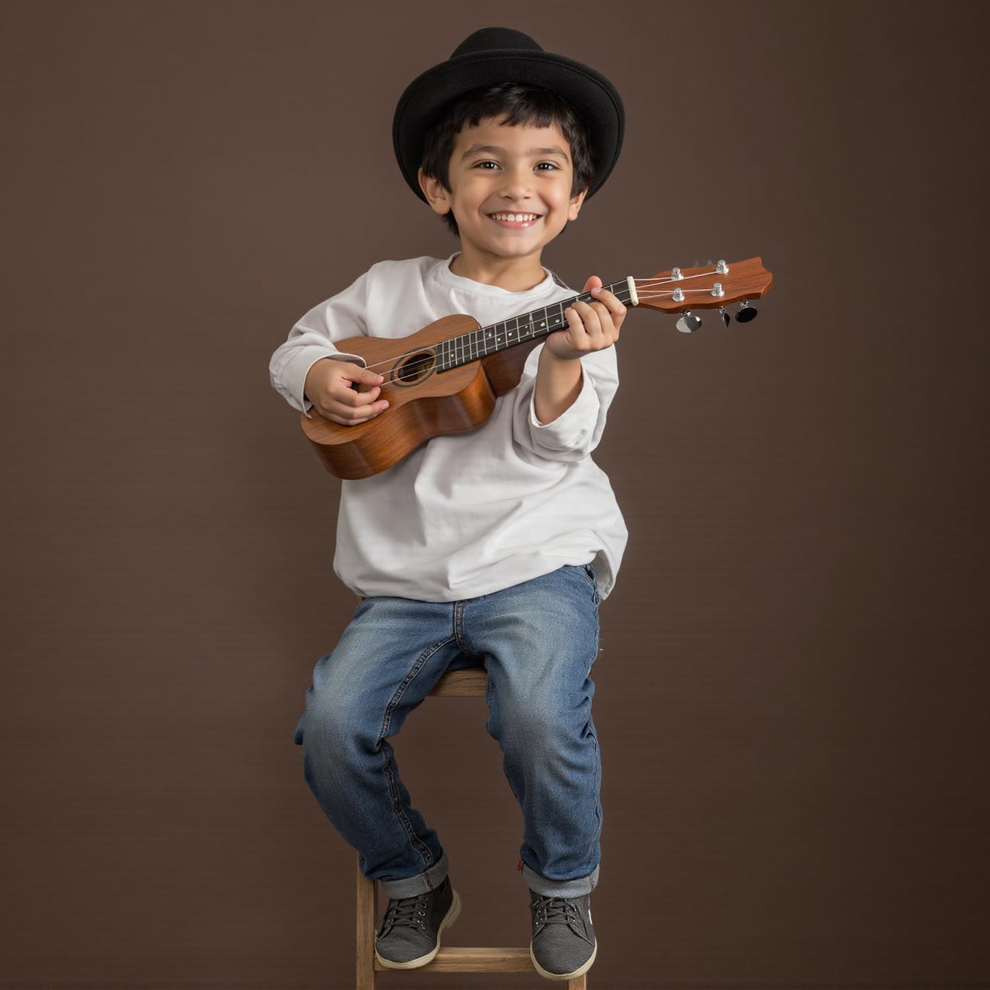 Kate Seamless Paper Backdrop Brown Paper Backdrop Seamless Backdrop Paper Rolls (53''x16.4' Coco Brown)