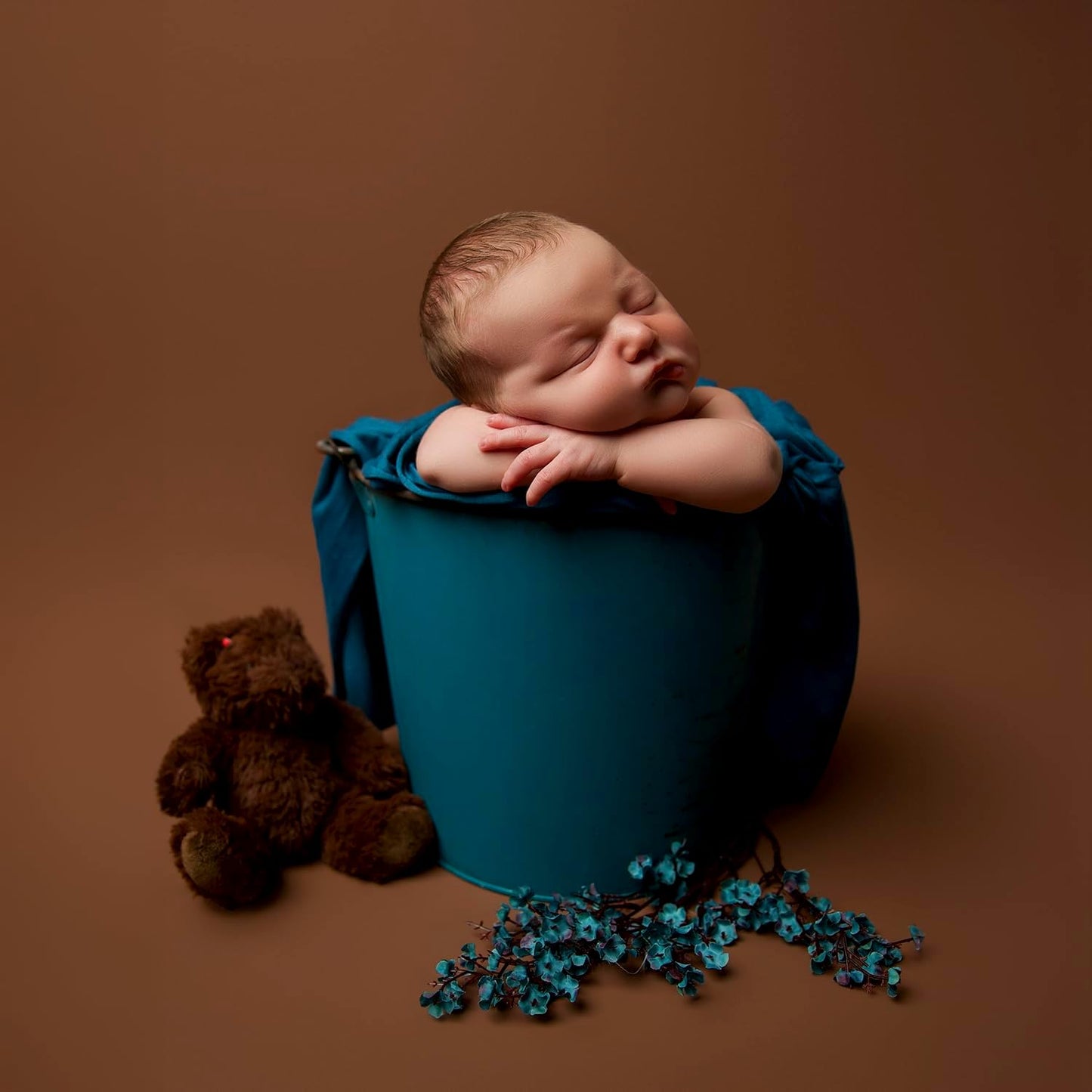 Kate Seamless Paper Backdrop Brown Paper Backdrop Seamless Backdrop Paper Rolls (53''x16.4' Coco Brown)