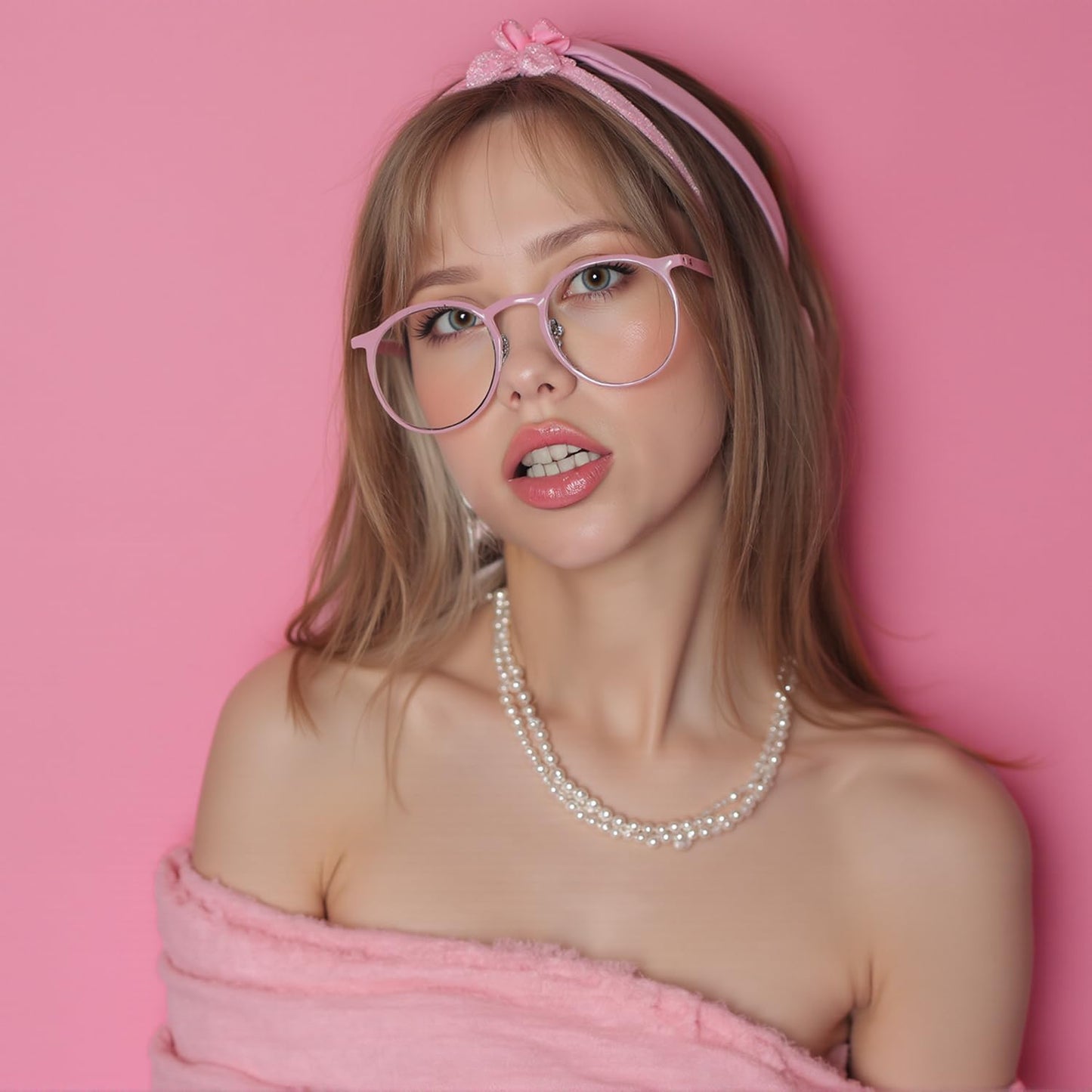 Kate Seamless Paper Backdrop for Photography Solid Pink Backdrop Paper (53''x32.8' Baby Pink)