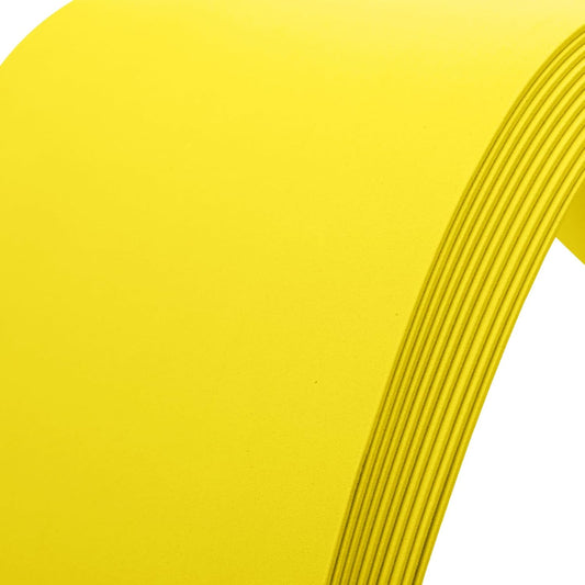 10 Pack Foam Sheets Craft 8 x 12 inch, Eva Color Foam Paper for Art Crafts Projects, Classrooms Scrapbook Gift DIY Cutters Card Party Decoration (Yellow)