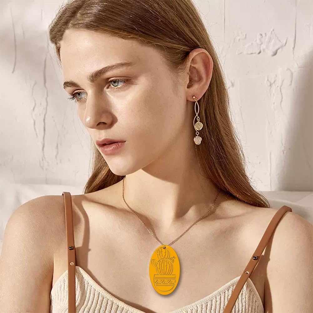 CHGCRAFT Polymer Clay Texture Sheet Cactus Clear Clay Texture Mat Silicone Molding Pattern Pad for Making Earrings Jewelry, 5.5x5.5inch