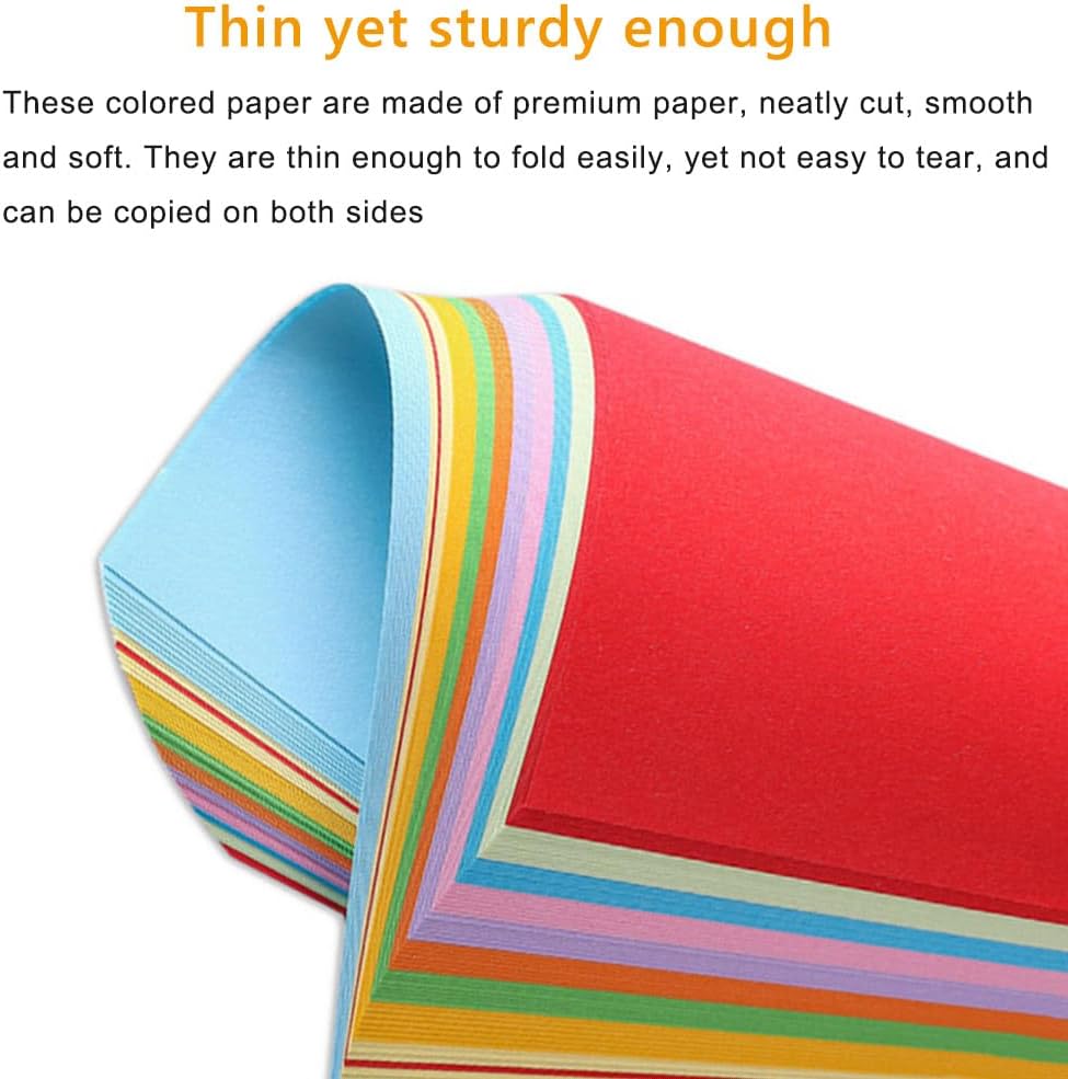 A4 Origami Paper Magenta 100 Sheets, 8.27×11.7 inch Double Sided Color Easy Fold Big Origami Paper A4 Colored Copy Papers Thin 70gsm for Beginners, DIY handwork Art Craft Projects (210 x 297 mm)