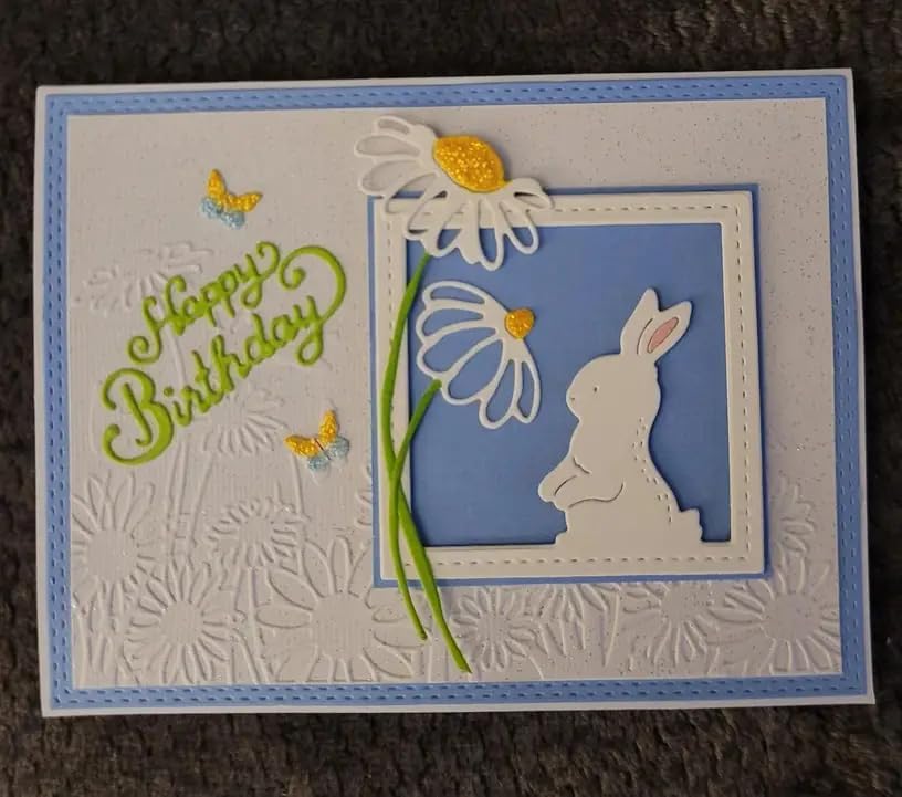 Lapoo Flowers Metal Cutting Die for Scrapbooking - Durable, Cut Stencils for DIY Scrapbook Photo Album Decorative Paper Card, Card Making Supplies (Multiple Dotted Rectangle Boxes 5.5 x 3.9 in)