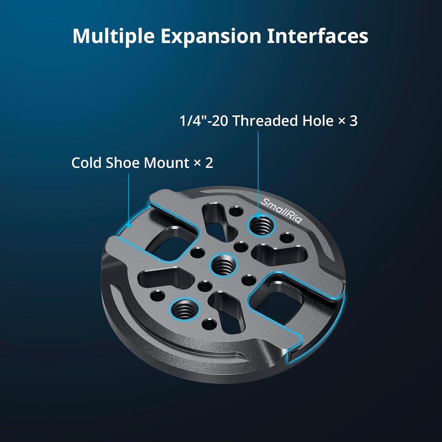 SMALLRIG Magnetic Phone Mount Plate for iPhone 17/16/15, with Cold Shoe Mount & 1/4"-20 Threaded Hole, for DJI Mic 2, Ball-Head Selfie Sticks, Vlogging, Live Streaming, Smartphone Filming-5155