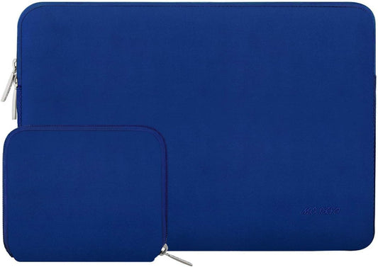 MOSISO Laptop Case 13.3 inch, 13-13.3 inch Laptop Sleeve Bag Compatible with MacBook Air/Pro 13/Pro 14 M5 M4 M3 M2 M1, HP Dell ASUS Lenovo, Neoprene Computer Sleeve Bag with Small Case, Royal Blue