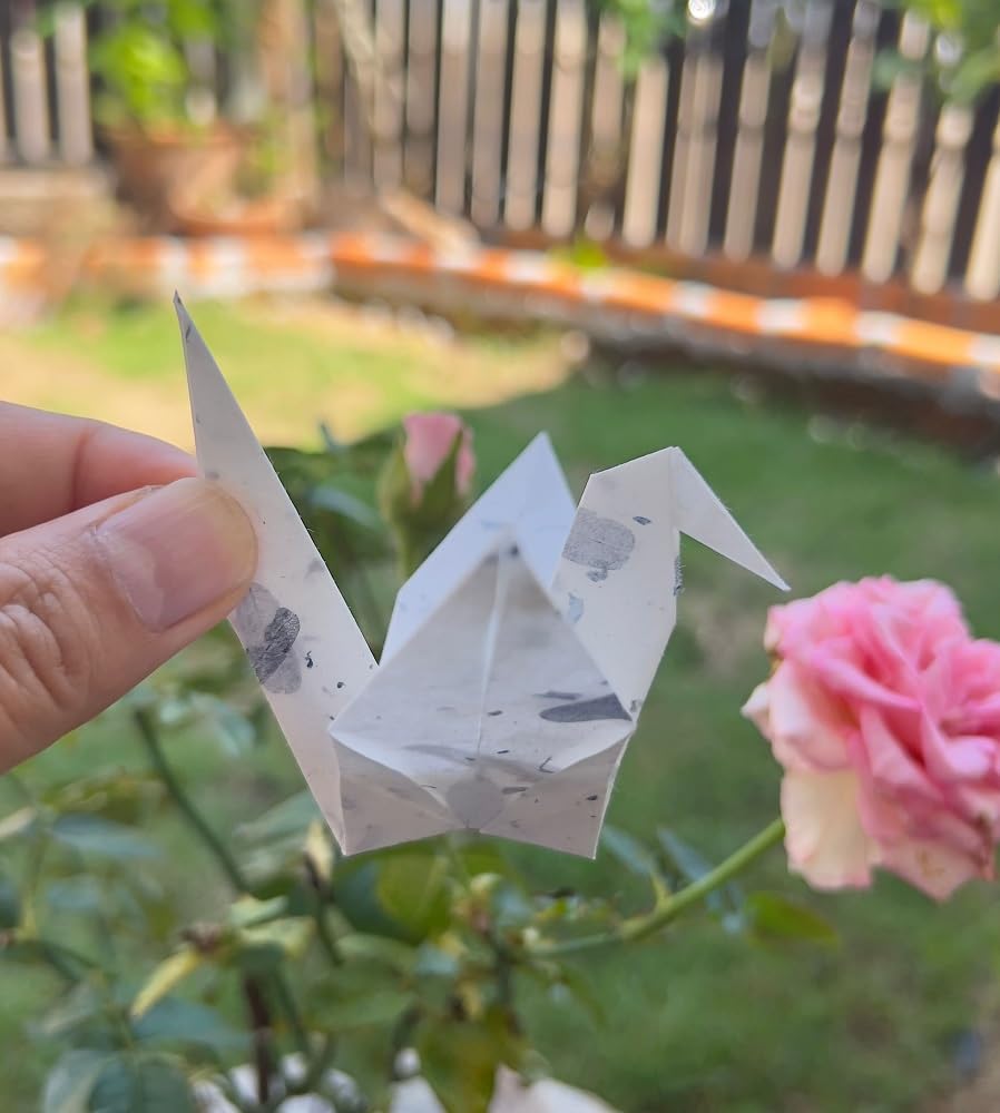 Natural Banana bark,leavse etc., 6 x 6 Inches Square Origami Paper Arts Folding Craft, Decoration Paper, Painting Square Folding Paper for DIY Crafts, 50 Sheets (Mixed Leaves,Banana Bark, etc, 6"x6")