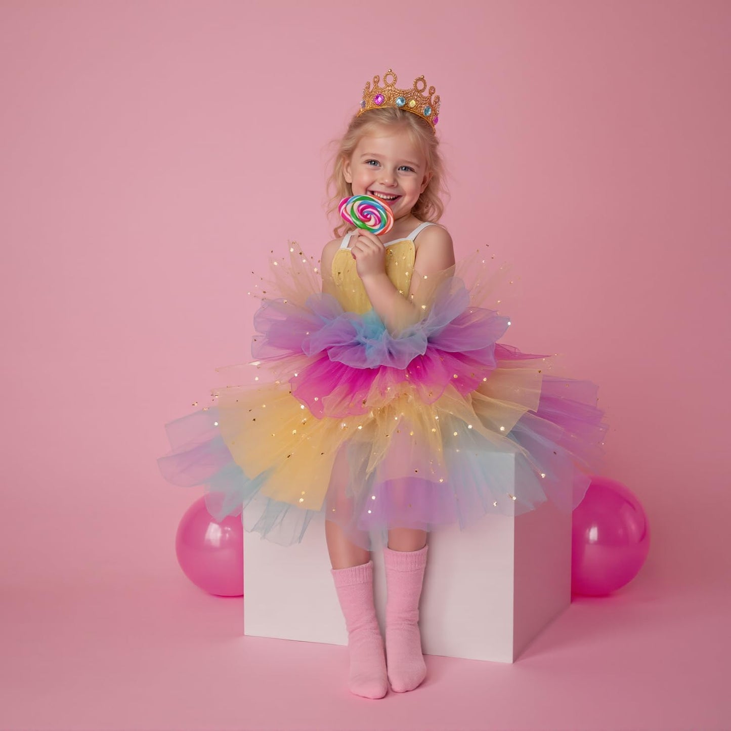 Kate Seamless Paper Backdrop for Photography Solid Pink Backdrop Paper (106.8''x32.8' Baby Pink)