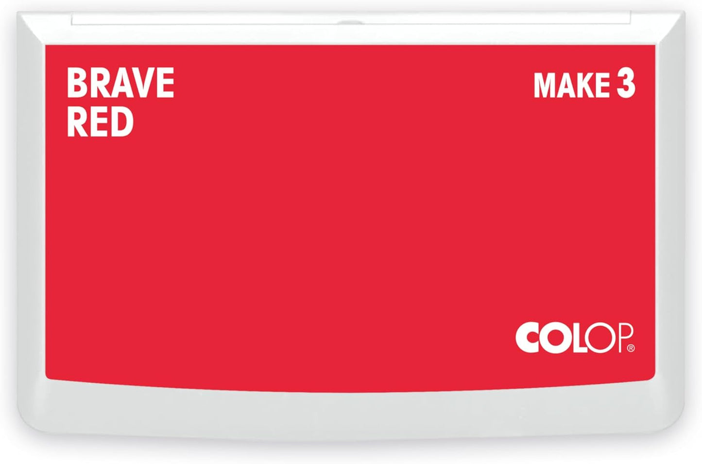COLOP Make Series, Ink Stamp Pads, with Non-Toxic Premium Ink, Water-Based Acid-Free (Brave Red, Make 3-3-1/2" x 6-1/4")