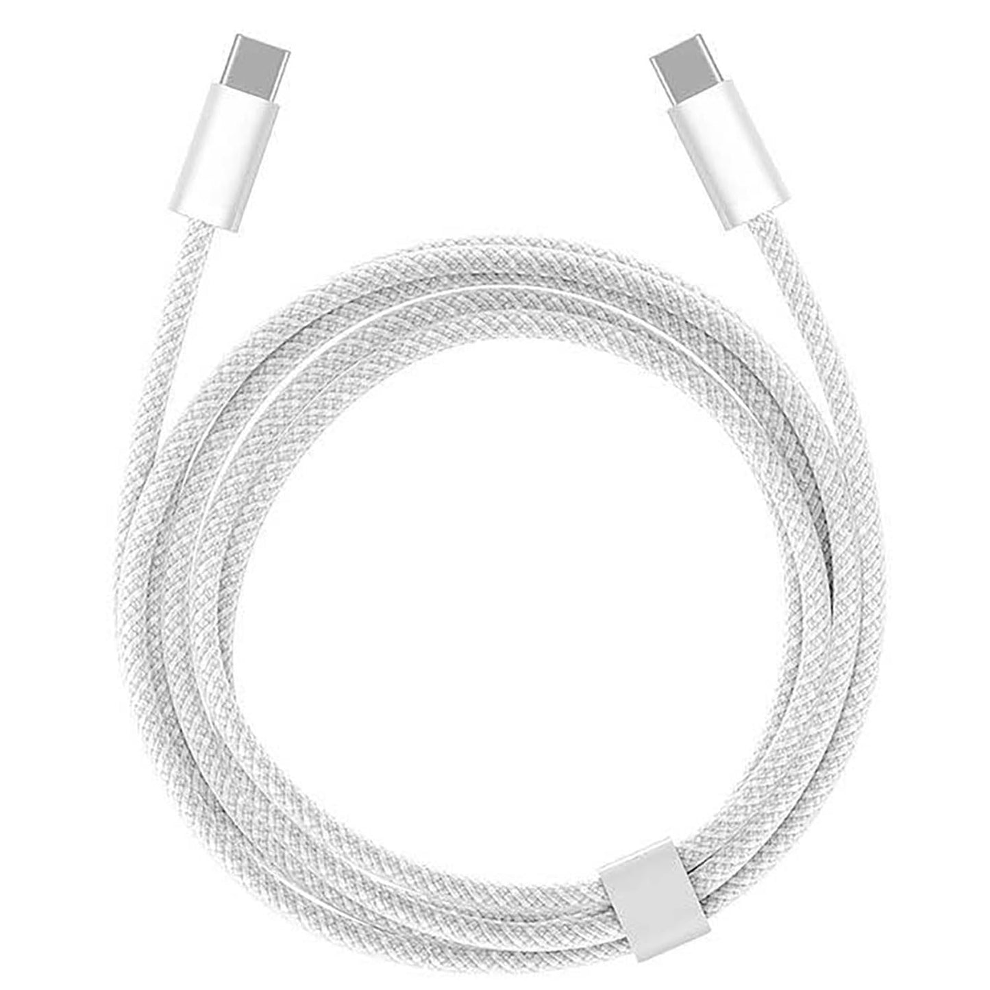 5FT USB C to USB C Woven Cable for iPhone 15/16/17, 16 Pro Max, 16 Plus, 16E, 17Air Car Carplay Charger Cord, AirPods 4, AirPods Pro (2nd/3rd Gen) Fast Charging Cable, iPad Pro/ iPad Air Charger Cable