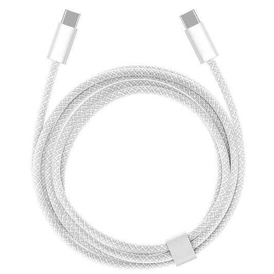 5FT USB C to USB C Woven Cable for iPhone 15/16/17, 16 Pro Max, 16 Plus, 16E, 17Air Car Carplay Charger Cord, AirPods 4, AirPods Pro (2nd/3rd Gen) Fast Charging Cable, iPad Pro/ iPad Air Charger Cable