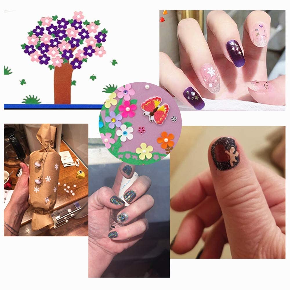 Punch Craft Set, 12 Pack Multicolored Shapes Hole Punch Great for Crafting & Fun Projects