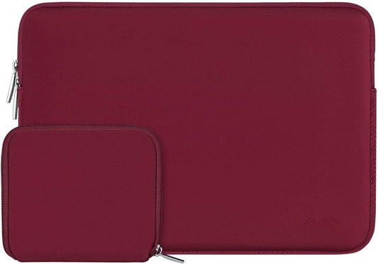 MOSISO Laptop Case 16 inch, 15-15.6 inch Laptop Sleeve Bag Compatible with MacBook Pro 16 inch, HP, Acer, Dell, Lenovo, ASUS Notebook, Neoprene Computer Sleeve Bag with Small Case, Red