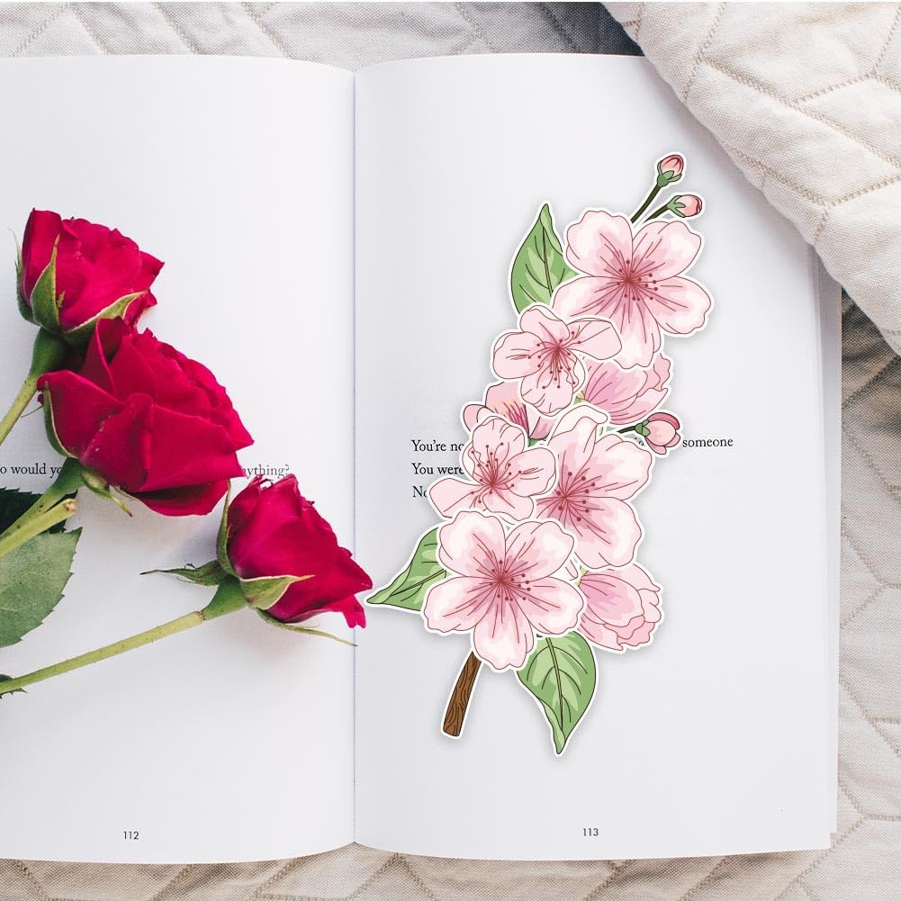 ORIGACH Realistic Peach Blossom Layering Stencils Set for Card Making, Flower Stencil Template Silicone Stamps and Die Sets for Scrapbooking DIY Crafting