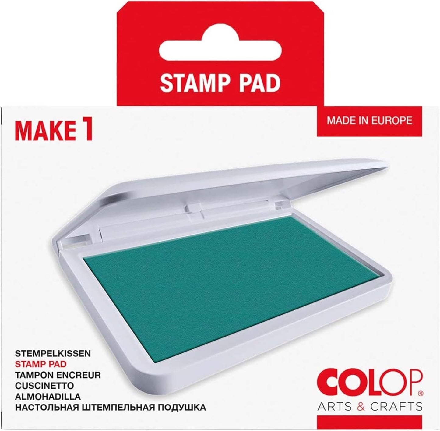 COLOP Make Series, Ink Stamp Pads, with Non-Toxic Premium Ink, Water-Based Acid-Free (Fir Forest, Make 1-1-15/16" x 3-1/2")