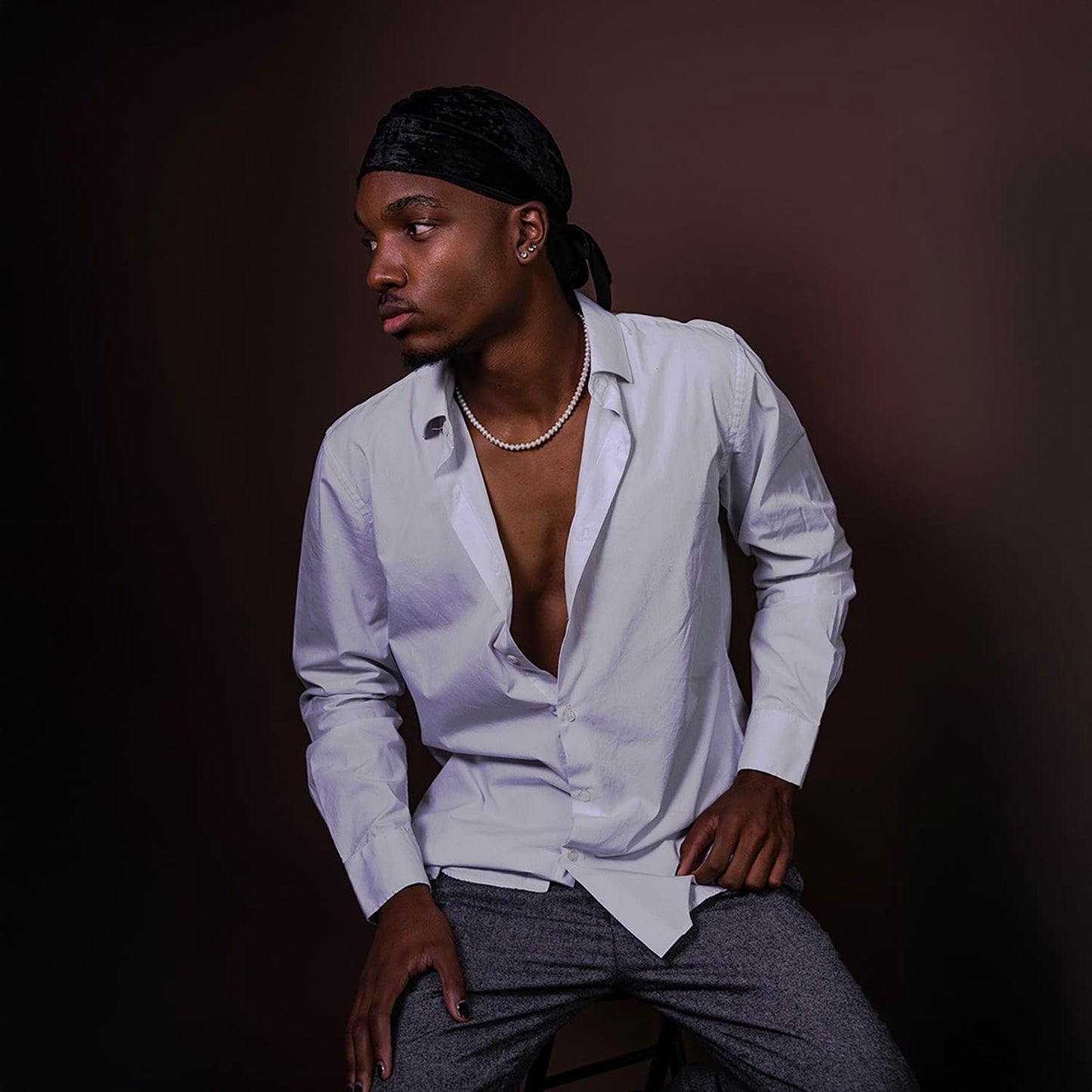 Kate Seamless Paper Backdrop Brown Paper Backdrop Seamless Backdrop Paper Rolls (53''x32.8' Coco Brown)