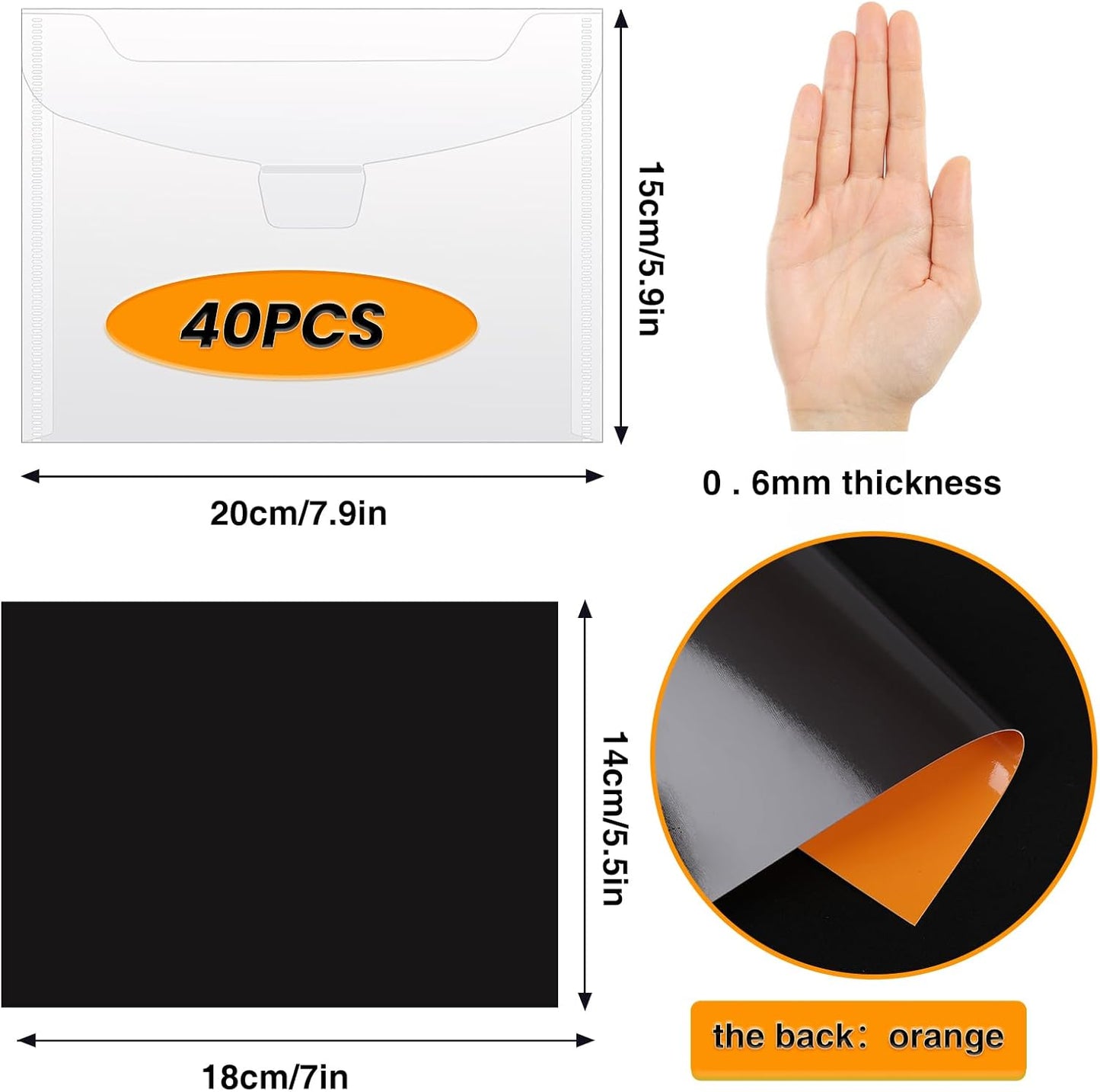 80 PCS Stamp and Die Storage Bag and Rubber Magnetic Sheets, Die Storage Set for Storage Die Cutting, DIY Scrapbooking