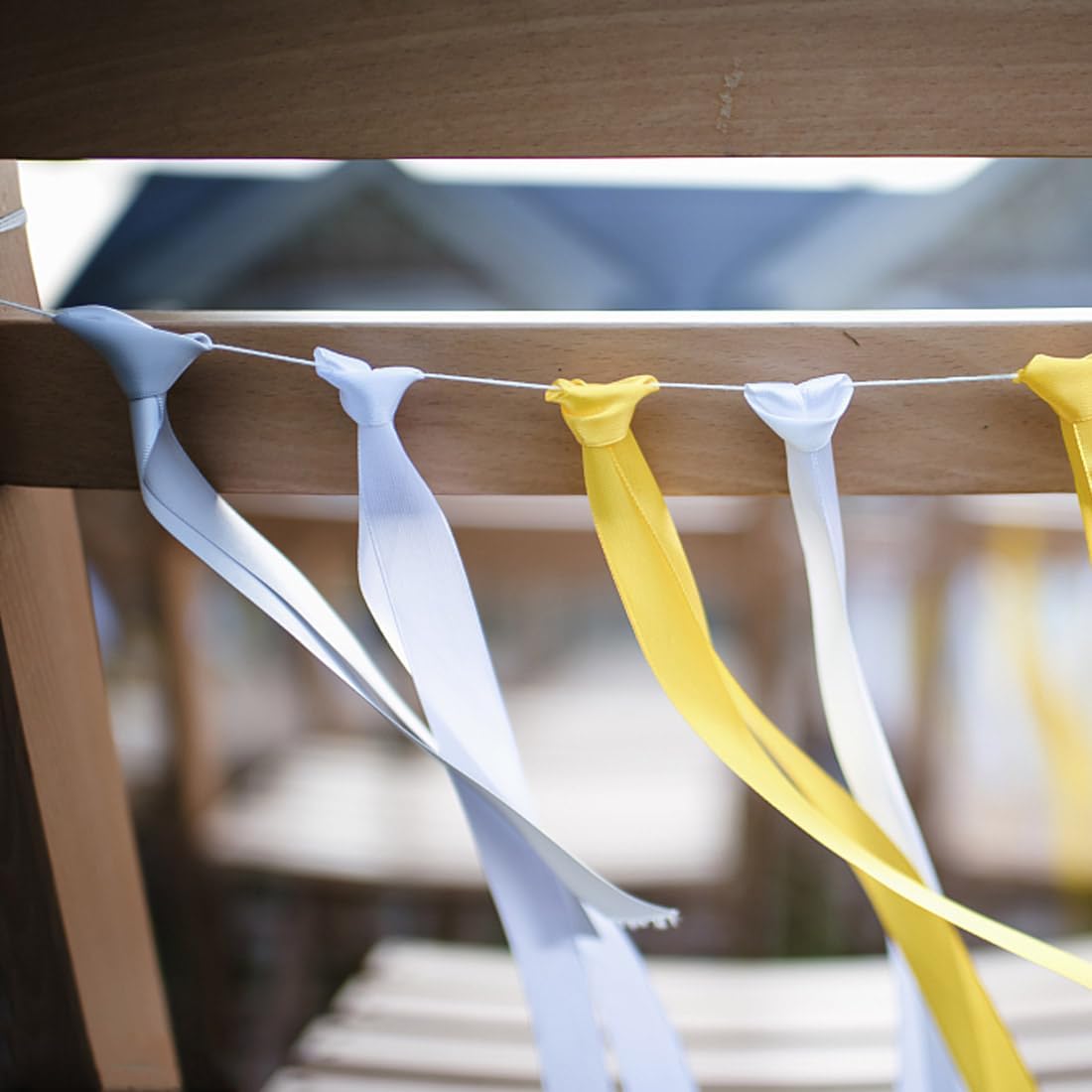 5/8" Width x 50 Yards Satin Fabric Ribbon, Yellow Ribbon Perfect for DIY Bows, Swags, Gift Wrapping, Craft, Flower Bouquet，Christmas and Party Decoration