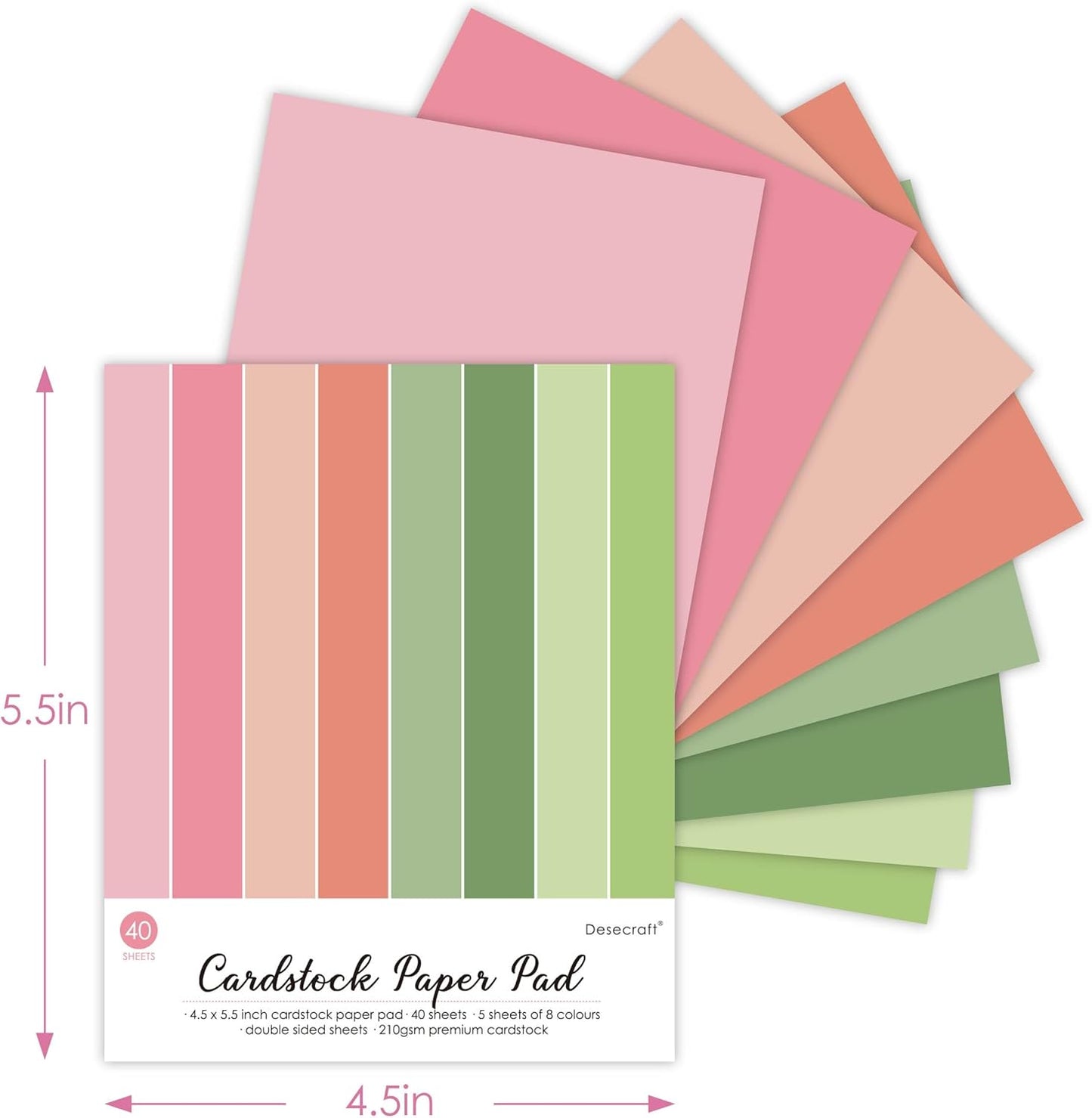 160 sheets Essential Variety Pack Cardstock Paper Pad 4 Pack 32 colors Scrapbook Decorative Paper for Card Making Journaling Origami Scrapbook Paper Scrapbooking Supplies