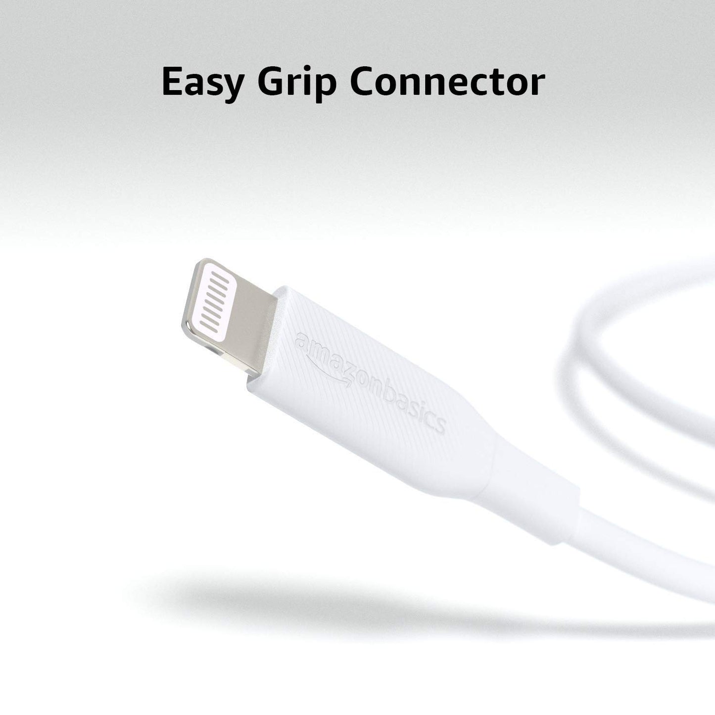 Amazon Basics USB-2.0 Type C to Lightning Cable (MFi Certified), 3 Feet, White