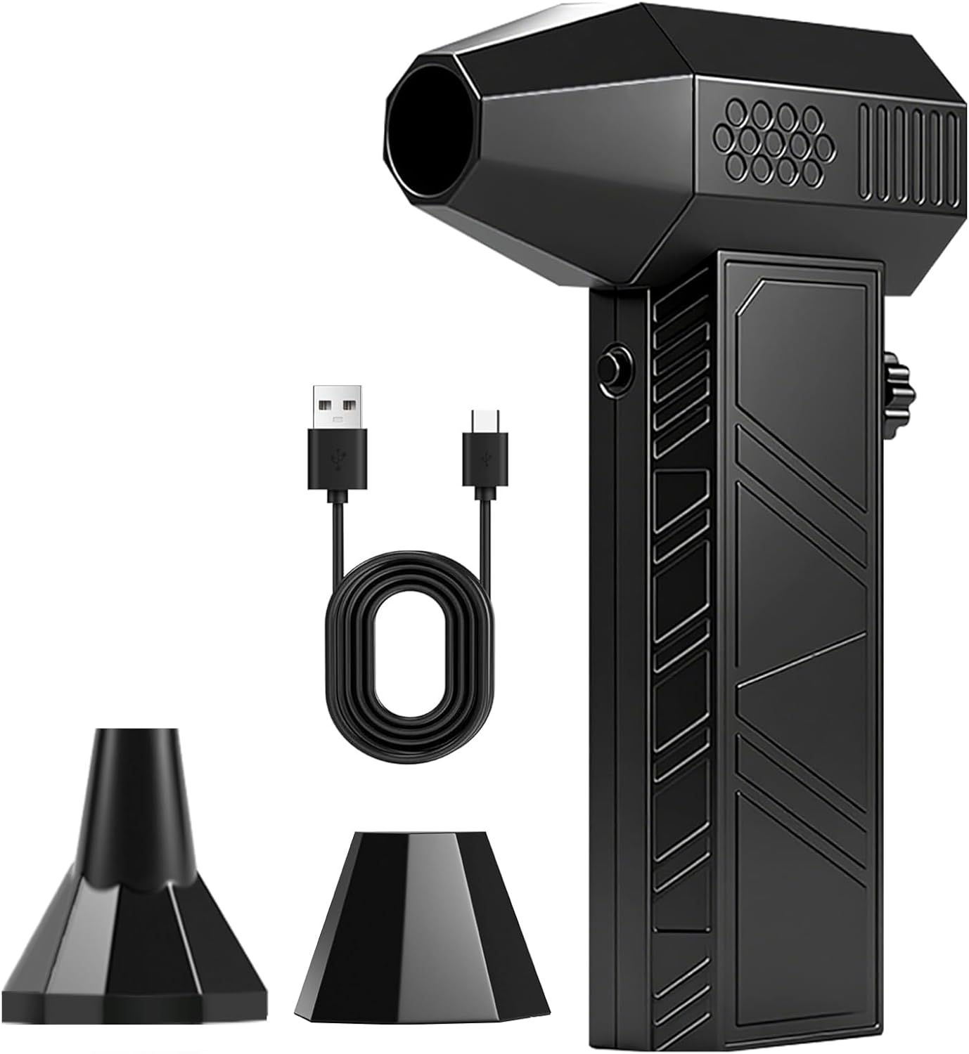 Compressed Air Duster, 130000RPM Super Power Cordless Air Duster Replace Compressed air can Gear Adjustable Mini Blower Dust Blower for Computer Keyboard House Outdoor and Car