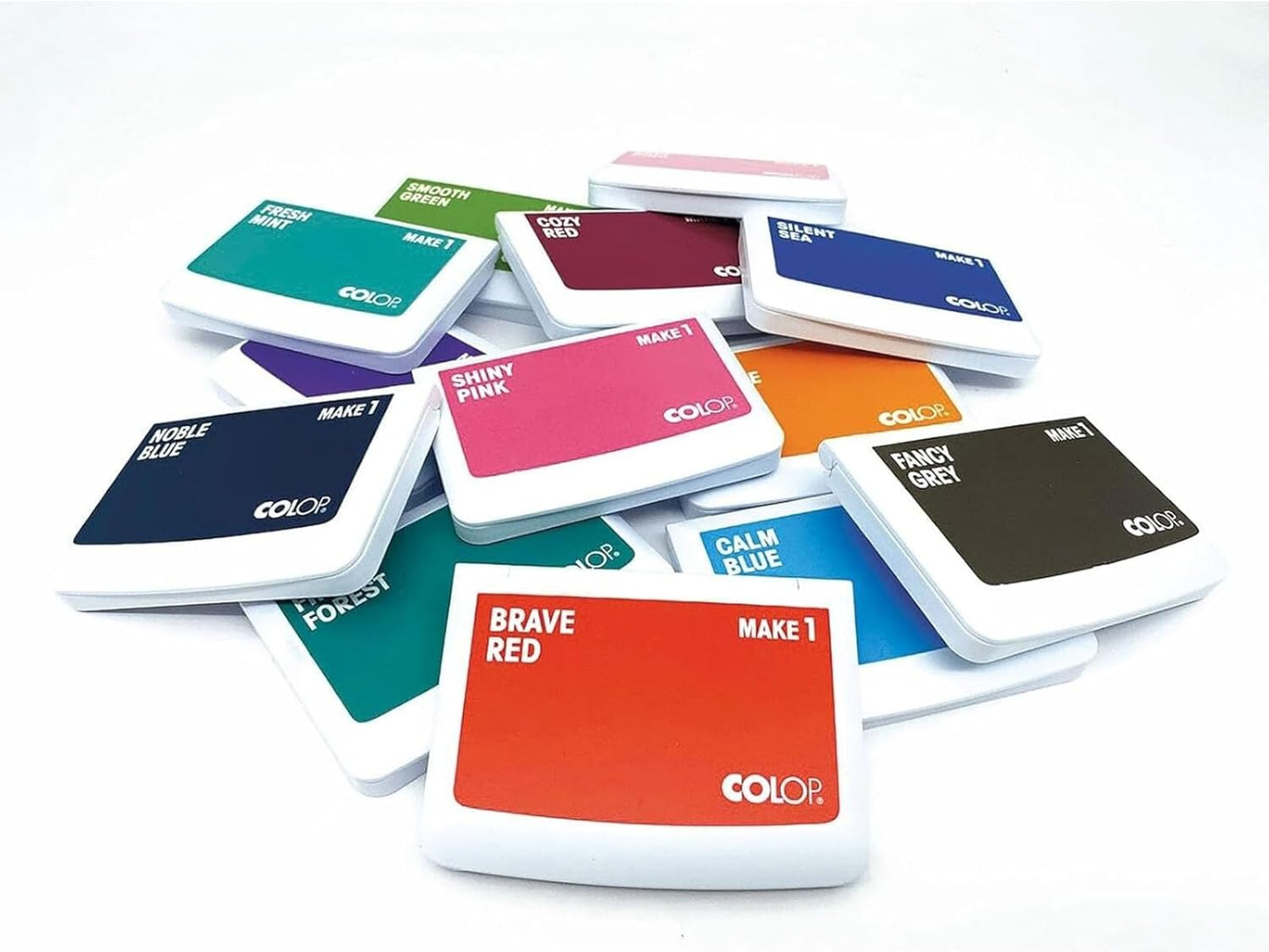 COLOP Make Series, Ink Stamp Pads, with Non-Toxic Premium Ink, Water-Based Acid-Free (Sunny Yellow- Small)