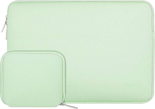 MOSISO Laptop Case 13 inch, 13 inch Laptop Sleeve Bag Compatible with MacBook Air 13 M4 M3 M2 M1 2025-2018 / Pro 13 M2 M1 2025-2016, Neoprene Computer Sleeve Bag with Small Case, Honeydew Green