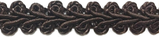 BEL AVENIR Braid Trim 1/2 inch 13.6 Yards French Gimp Basic Sewing Polyester DIY Crafts Costume Home Decorative (Dark Coffee)