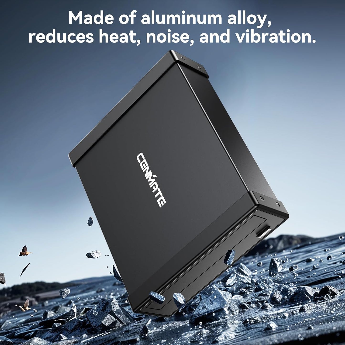 5.25" Blu-Ray/CD/DVD SATA Drive enclosure with USB A/C 3.0, 5.25 drive enclosure, Optical Drive Enclosure, Aluminum Alloy, Hot swappable(Optical Drive not included)