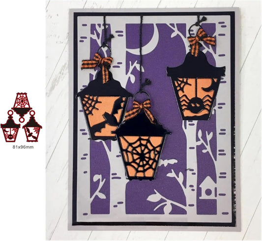 Lapoo Flowers Metal Cutting Die for Scrapbooking - Durable, Cut Stencils for DIY Scrapbook Photo Album Decorative Paper Card, Card Making Supplies, Embossing (Halloween Jack-O-Lantern 3.8 x 3 in)