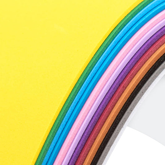 12 Pack Foam Sheets Craft 8 x 12 inch, 12 Colors Eva Foam Paper for Art Crafts Projects, Classrooms Scrapbook DIY Projects, Back to School Supplies (EVA 02)