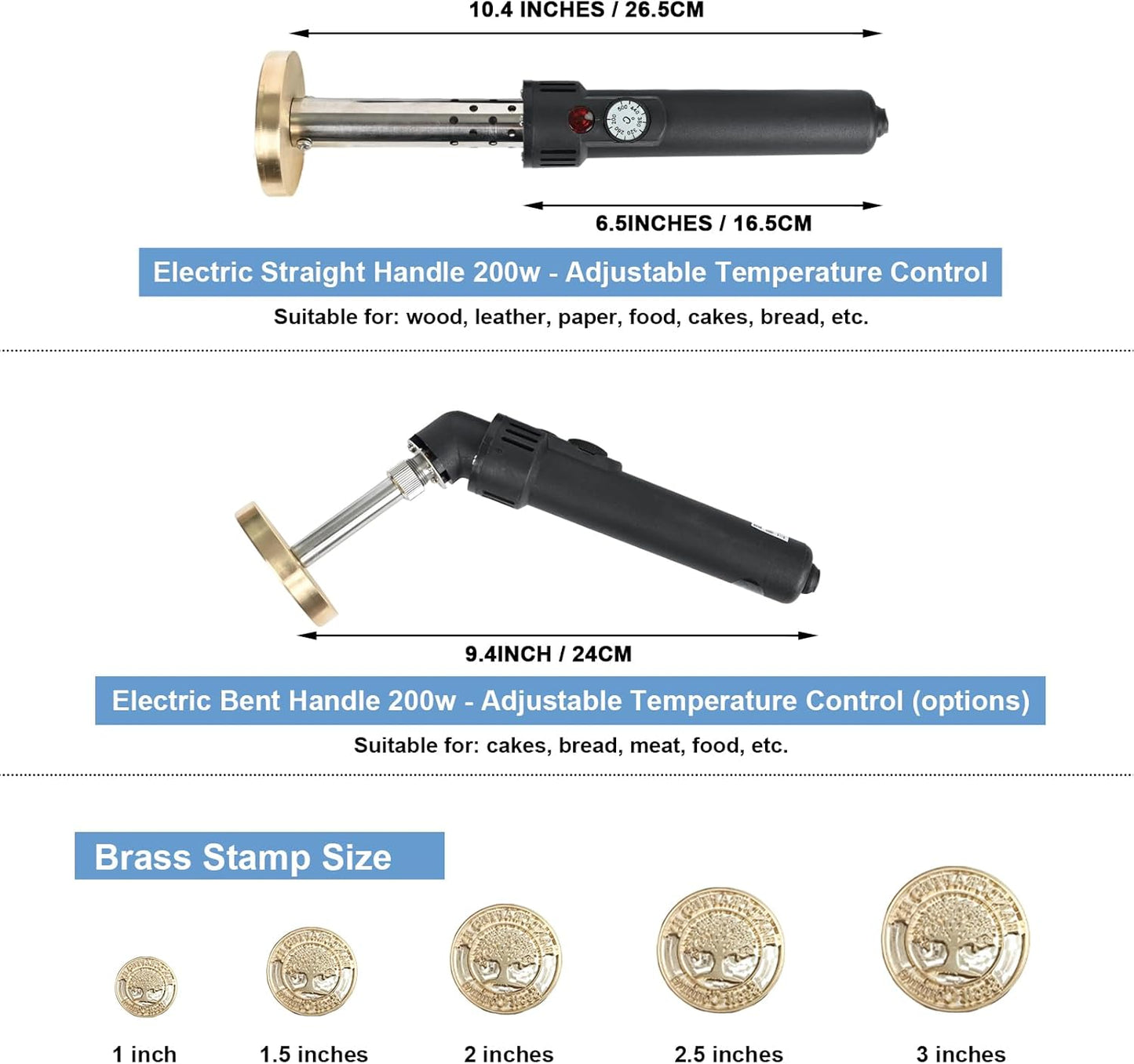 Custom Electric Branding Iron for Wood, Adjustable Temperature Wood Branding irons Personalized Wood Burning Letter Stamp for Leather Woodworking Tool, Handcraft & Wedding Gifts(3Inches)