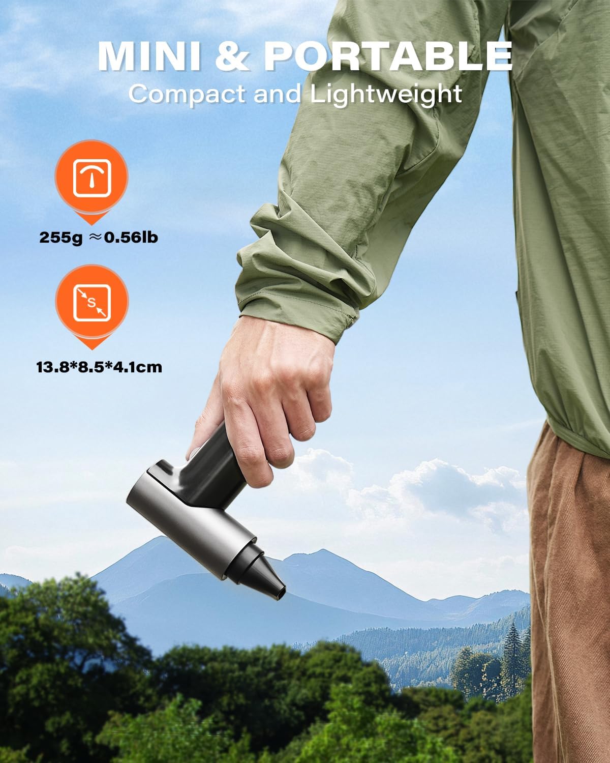 APPS2Car Electric Air Duster Upgraded 11-Speed Fast Charging Mini Compressed Air Duster with Aluminum Alloy Head for Heat Dissipation, Cordless Turbo Blower for Computer, Keyboard, Car, Home, Outdoor