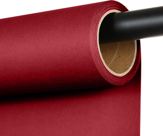 Seamless Photography Background Paper Roll, Blue Photo Paper Backdrop for Photography, Video and Streaming (Flame, 53" x16')