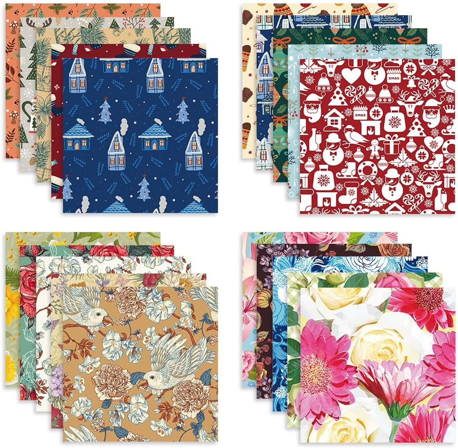 Origami Paper Kit 100 Sheets 70GSM 6 Inch Square Double Sided Color 100 Vivid Solid Colors for Hand Crafts Origami Paper Arts Creativity. Season