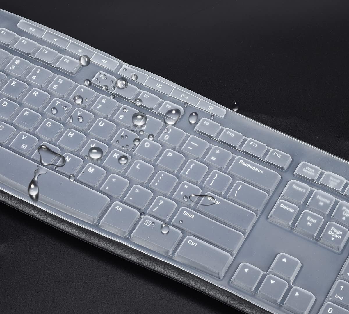 Keyboard Cover for Logitech MK370 MK295 MK270 K270 Keyboard, Logitech MK370 MK270 K270 Keyboard Skin Protector - Clear