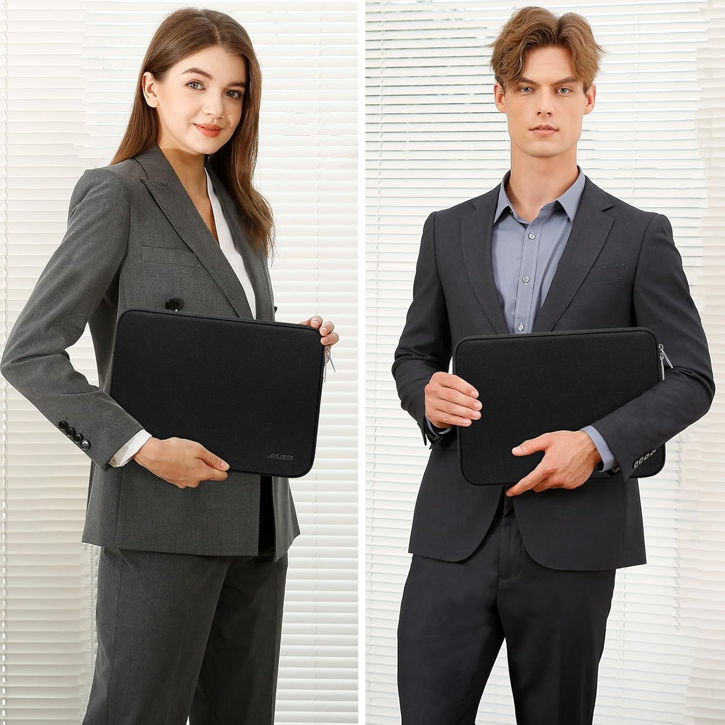 MOSISO Laptop Case 15 inch, 15 inch Laptop Sleeve Bag Compatible with MacBook Air 15 M4 A3241 M3 A3114 M2 A2941 2025 2024 2023, Dell XPS 15, Neoprene Computer Sleeve Bag with Small Case, Black