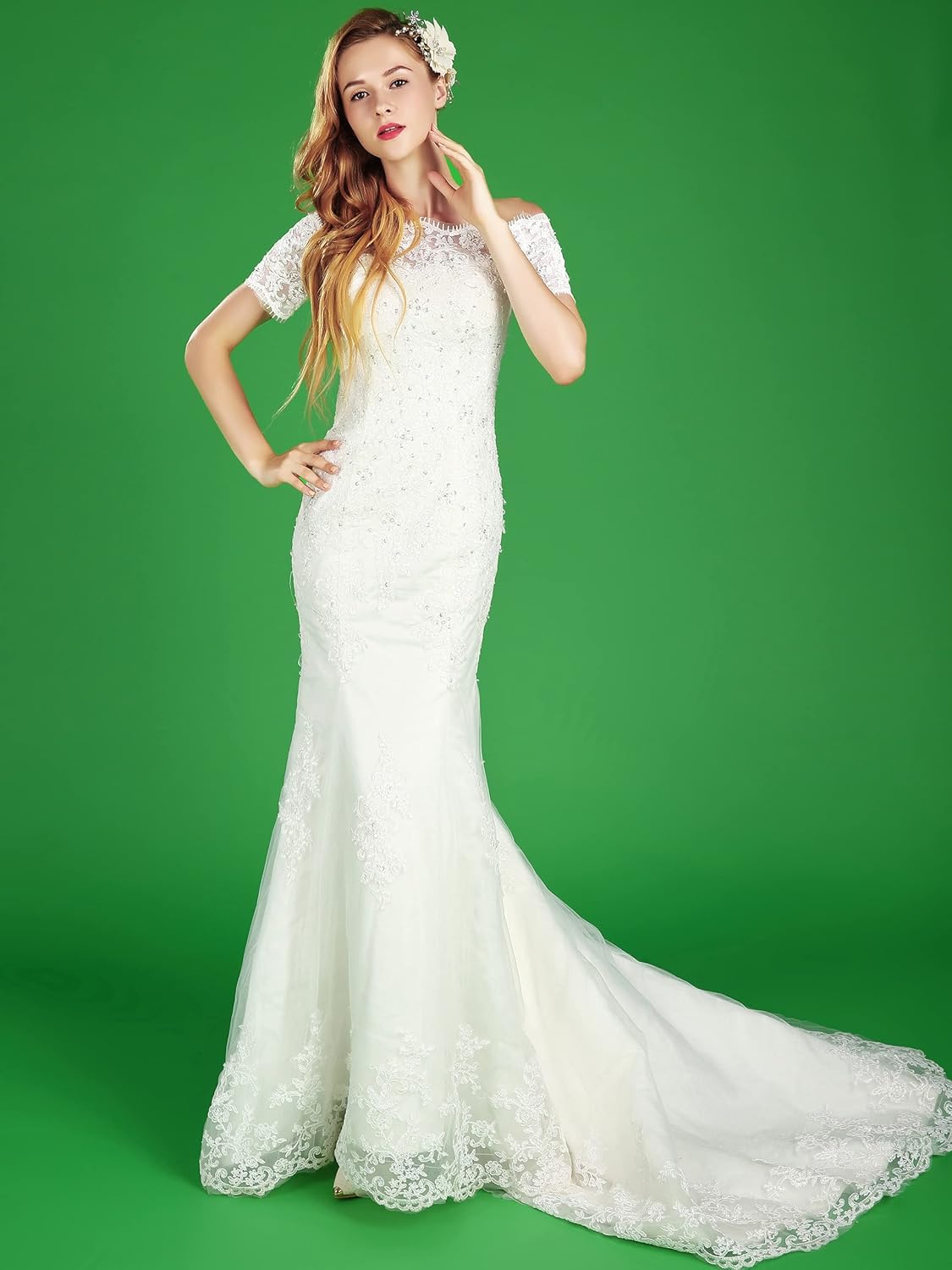 Huamei Seamless Photography Background Paper, Photo Backdrop Paper 53 Inches Wide x 16 Feet, (4.4x16 Feet) (Stinger)