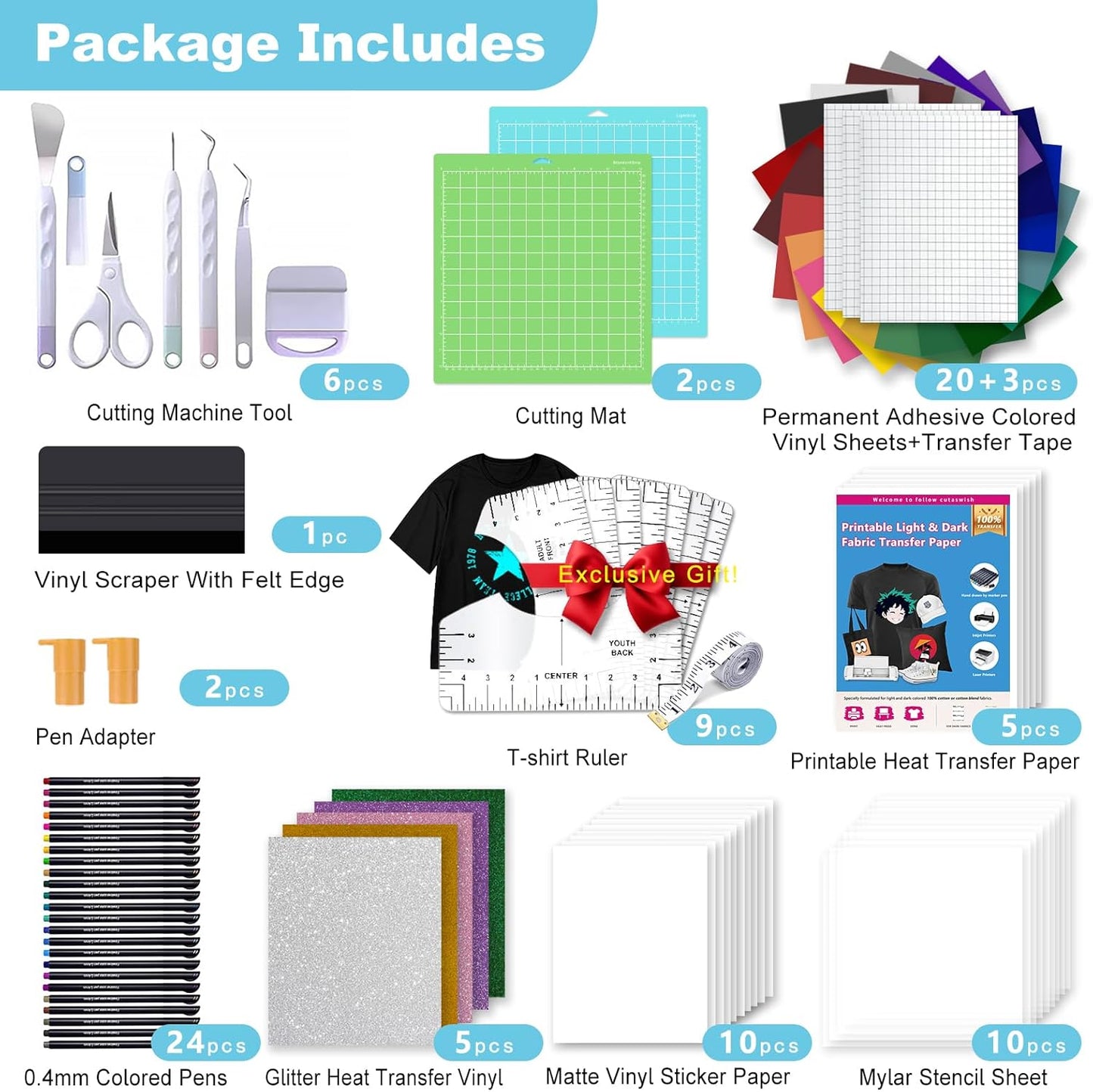 The All-in-One Ultimate Accessories Bundle for Makers Machine and All Explore Air- Tools and Accessories Kit,Instantly Create Amazing Crafting Projects