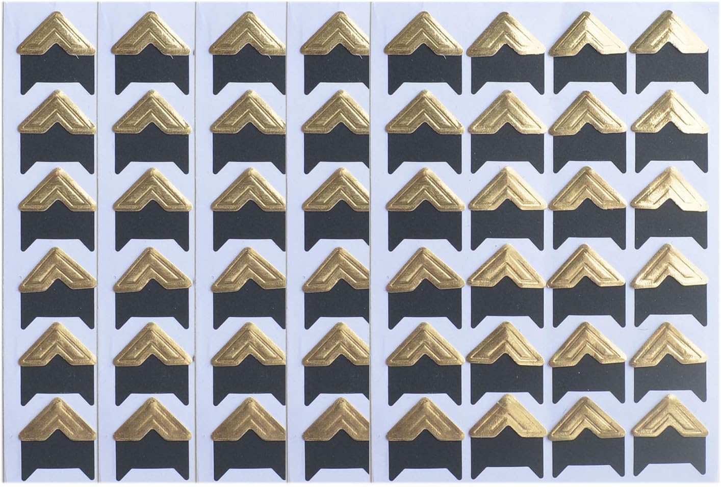 10 Sheet (240-pack) Photo Corners Self Adhesive Photo Foto Corner Stickers for Scrapbooking Personal Journal (Style2-10sheet Gold)