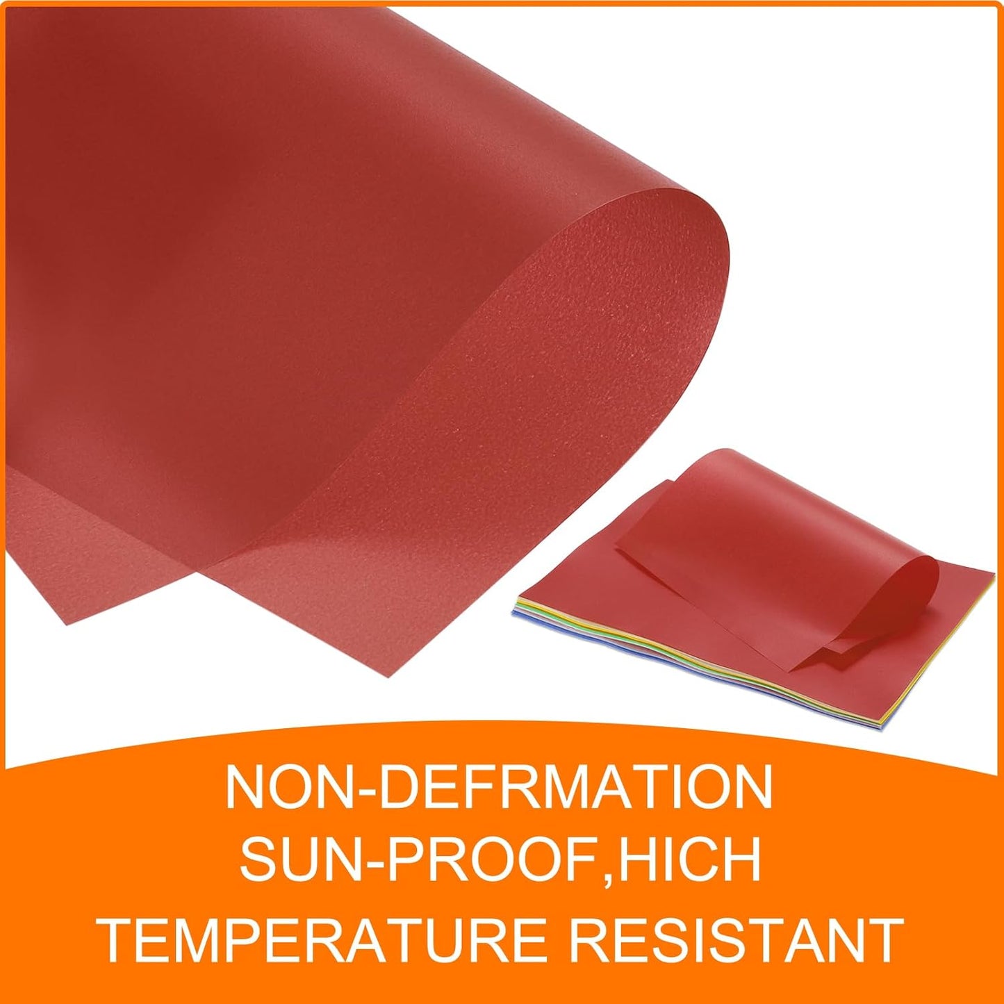 MECCANIXITY Colored Vellum Paper, 50 Sheet Red Transparency 11.7 x 8.2 Printable Vellum Paper, Translucent Vellum Sheets for Printing Wedding Invitations, Ink Jet Laser Printer