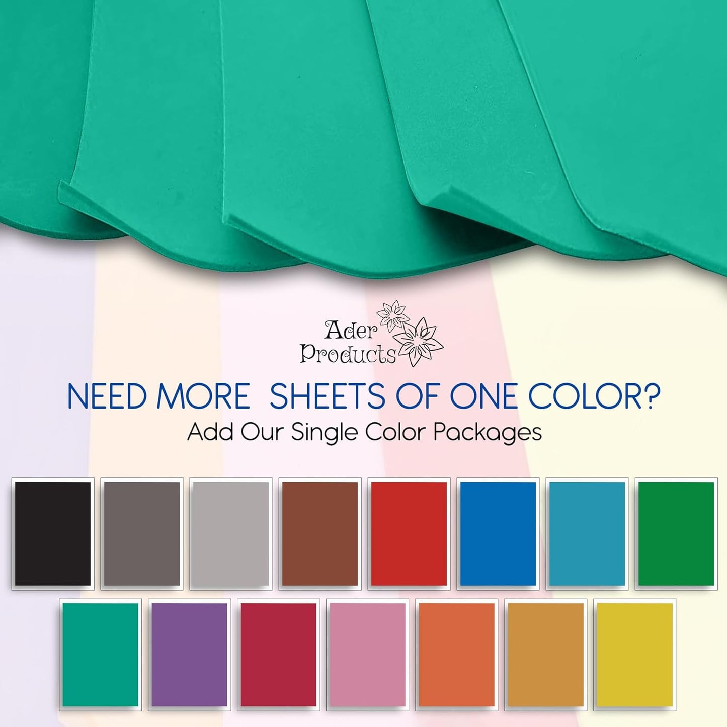 Turquoise EVA Foam Sheets for Crafts, 9 x 12 Inch, 2mm Thickness – Ideal for DIY Arts and Crafts, Foam Paper for Kids, Cosplay and Costumes - 15 Pack