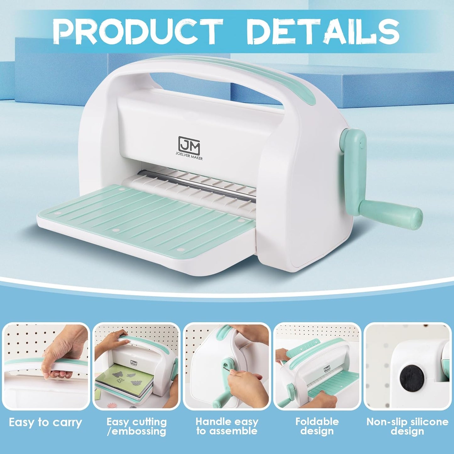 Manual Die Cutting Machine,9" Openning, Scrapbooking Machine Starter kit