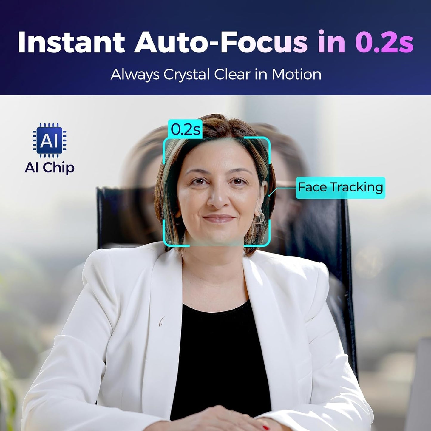 4K Webcam for PC with Microphone & Light & Privacy Cover, Web Camera for Desktop Computer/Laptop/Monitor/Mac, 4K UHD Sony Sensor, PDAF Auto Focus, Dual AI Noise-Cancelling Mics, USB Streaming Camera