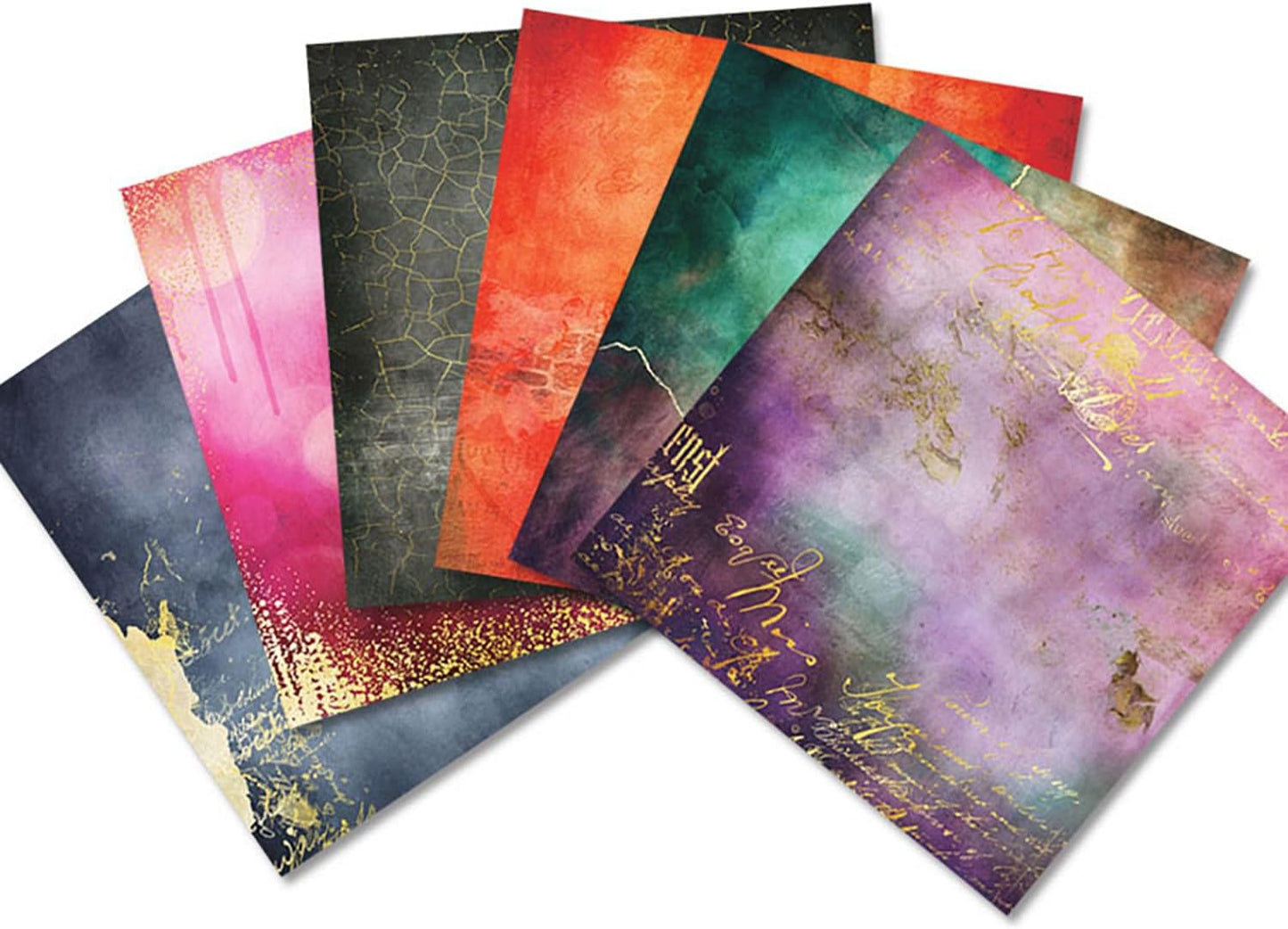 Scrapbook Paper Pad 12x12, Foil Floral Patterned Cardstock Paper Pads, Single-Sided Decopodge Paper, Vintage Decorative Craft Paper, Scrapbooking Junk Journal Gift Card Making Supplies - 24Sheet…