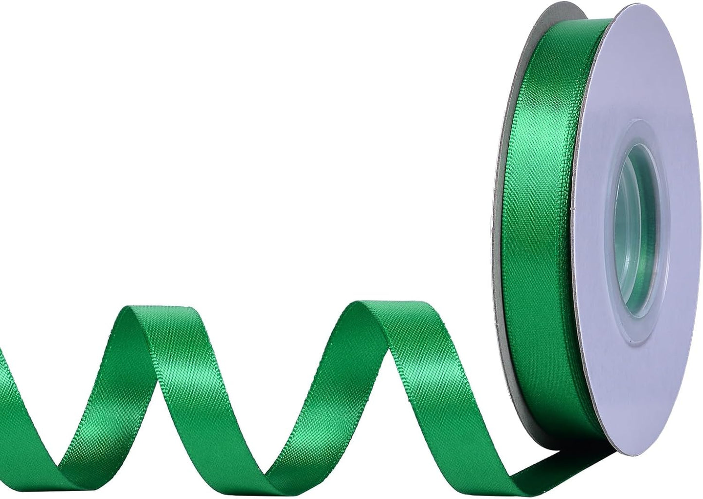 YAMA Green Double Faced Satin Ribbon 1/2 Inch 25 Yards Green Ribbon for Gift Wrapping Crafts Hair Bows Wedding Party Christmas Decoration