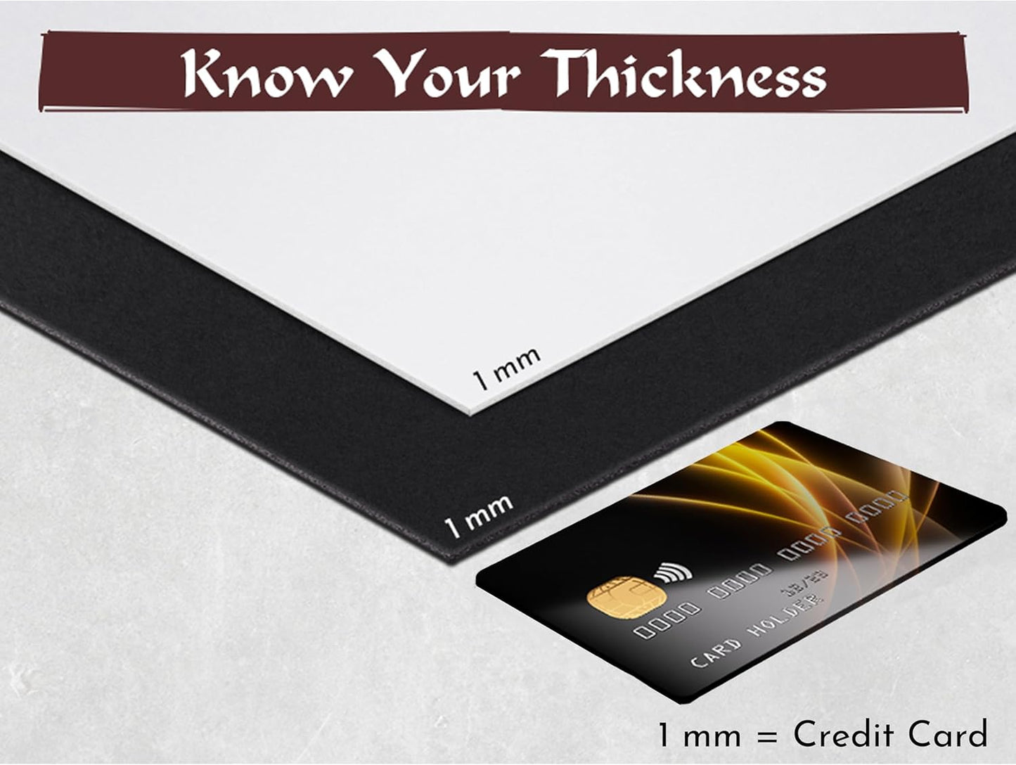 Shape Retention EVA Cosplay Foam 1mm (1mm-10mm) 14x39 inch White or Black High Density EVA Foam Sheets. Premium 85 kg/m3 Heat Shape Material for DIY Convention or Halloween Costumes by The Foamory