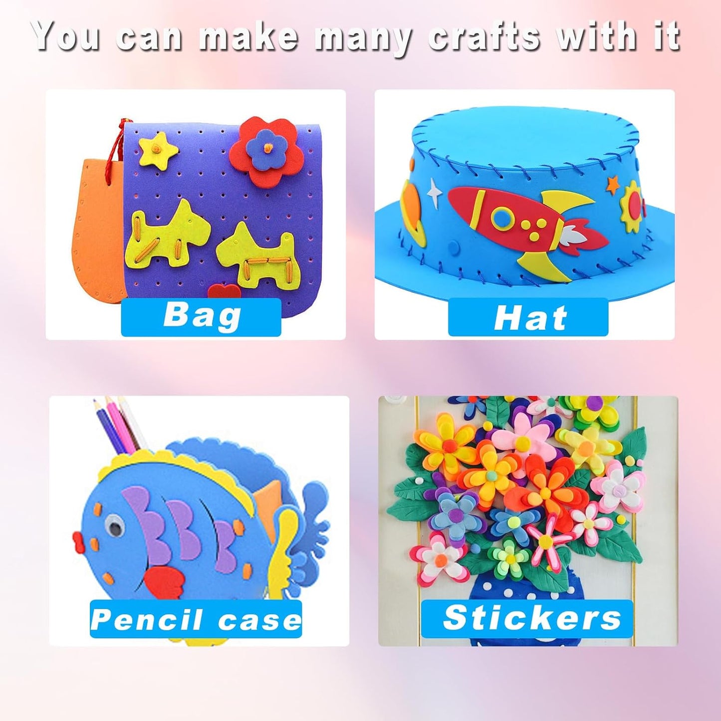 QIDIWIN EVA Foam Craft Sheets - 9x12 Inch 2mm Thick Versatile Non-Adhesive Foam for DIY, Cosplay, Scrapbooking, Classroom Projects - Durable, Flexible, Perfect for Crafting, 12 Pack(Red)