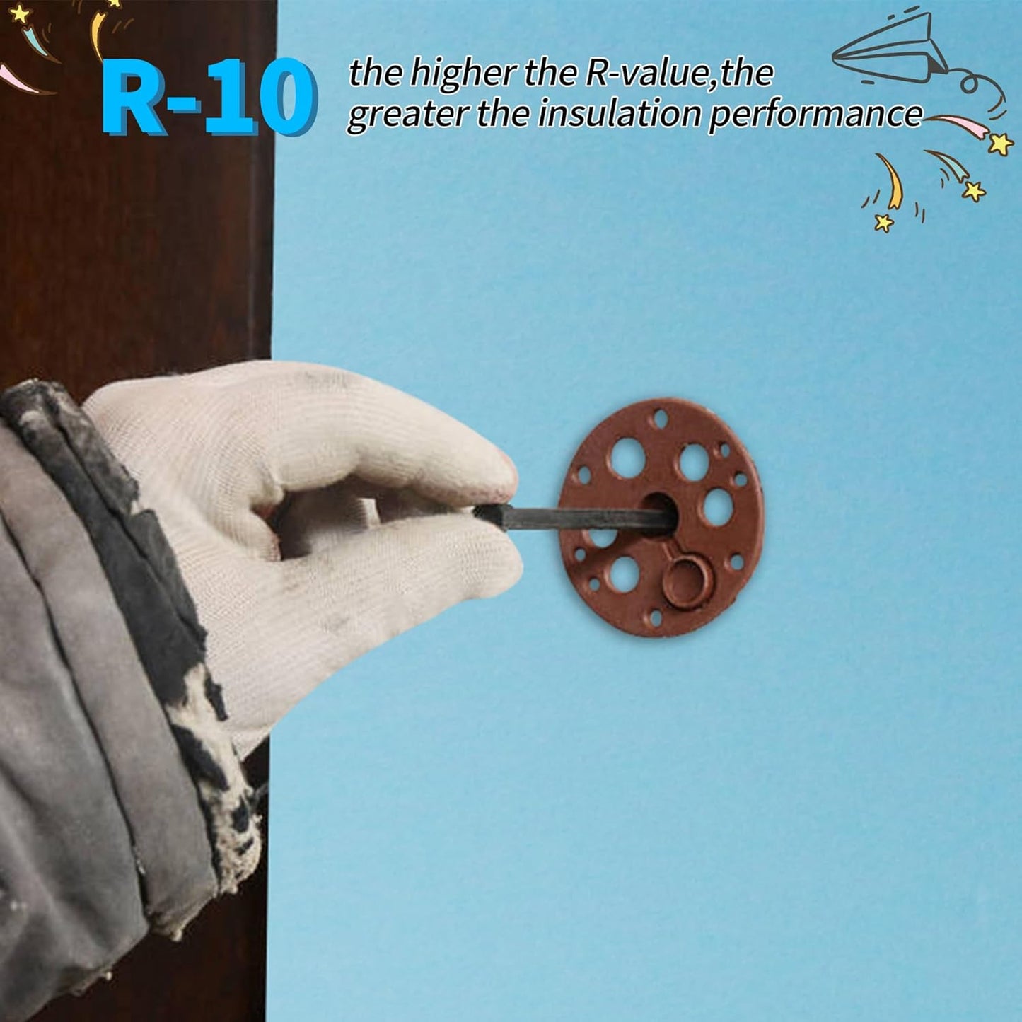 LuckyFoam Blue 4 Pack 12x12x1 inch Foam Sheets 1 Inch Thick Polystyrene Rectangles XPS Foam Board Craft for Insulating DIY Modeling Art Supplies