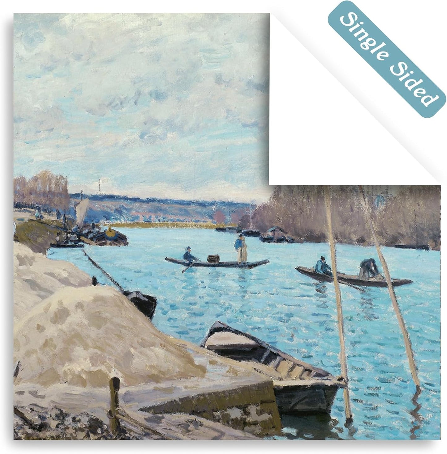 48 Sheets 24 Designs Scrapbook Paper Pad, 6"×6" Single-Sided Decopodge Craft Cardstock Paper, Scrapbooking DIY Decorative Background Cardmaking Supplies.Paintings&Landscape